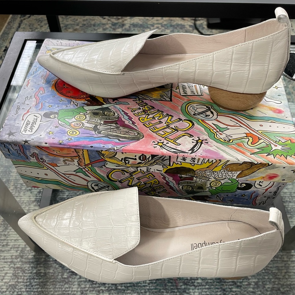 Faux Crocodile Loafers
